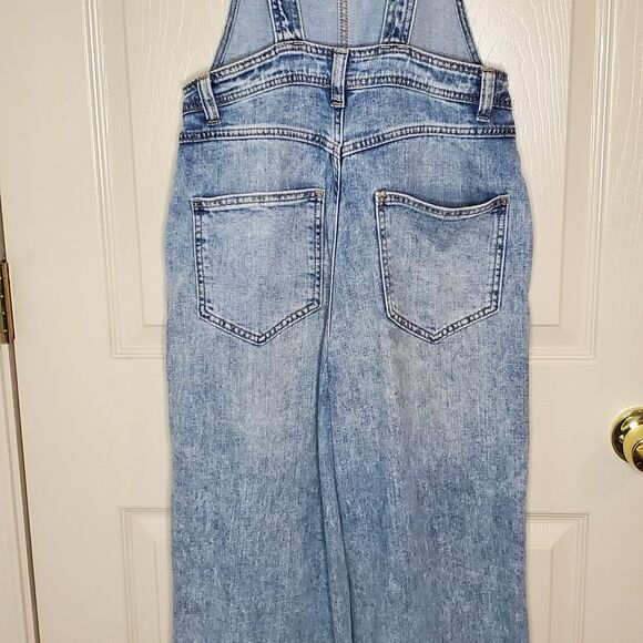 Aerie Denim Baggy Y2K Overalls Size XS - Picture 8 of 12
